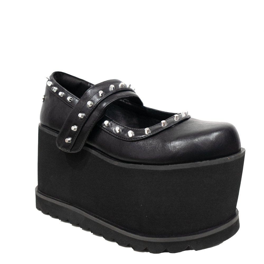 Altercore - Lauren Plateausandalen - Schwarz